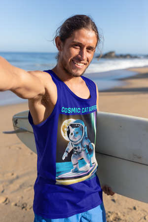 Cosmic Cat Surfer | Unisex Tank Top