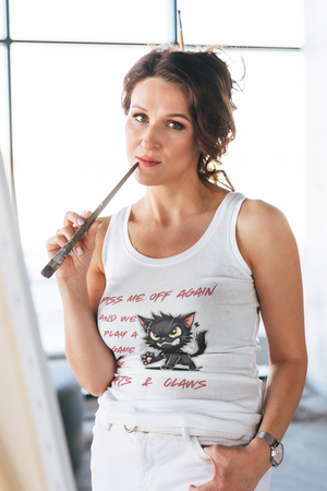 Premium Unisex Tank Top | Piss Me Off Again and We Play a Game of Cats & Claws